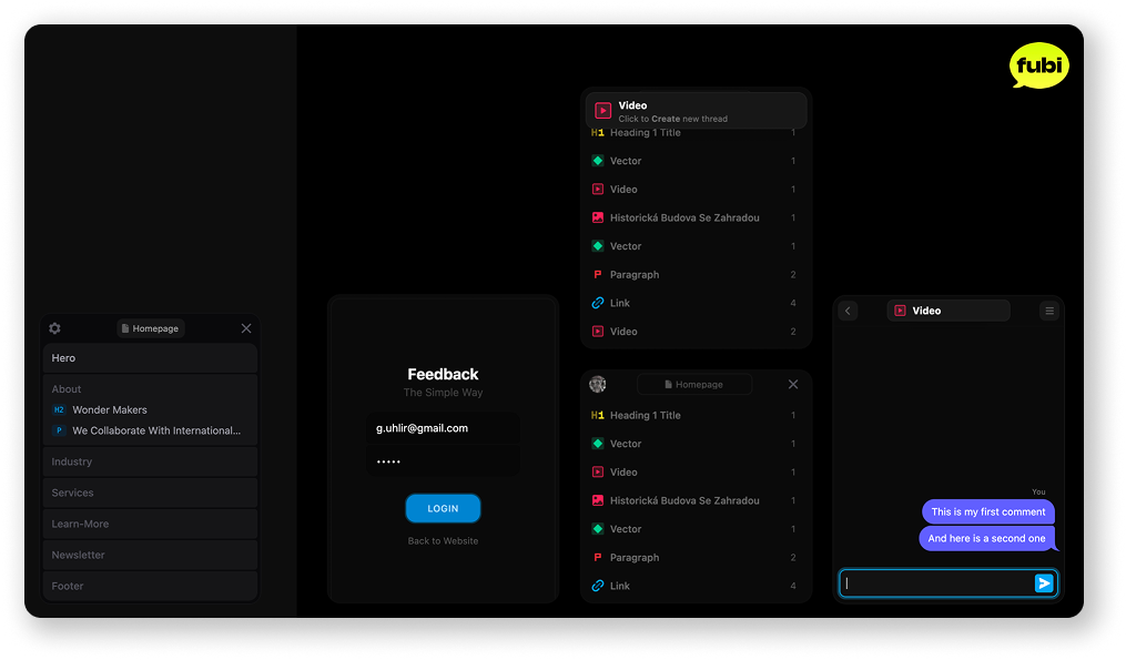 Feedback tool preview