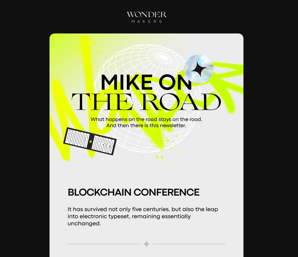 The first design of our newsletters