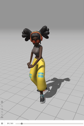 Sporty Granny character from Mixamo