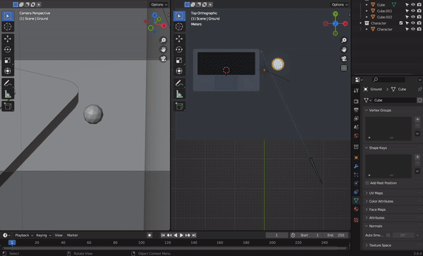 First Blender to web demo